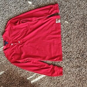 Boys Ralph Lauren Size 10-12 (M) Red Long Sleeve Shirt